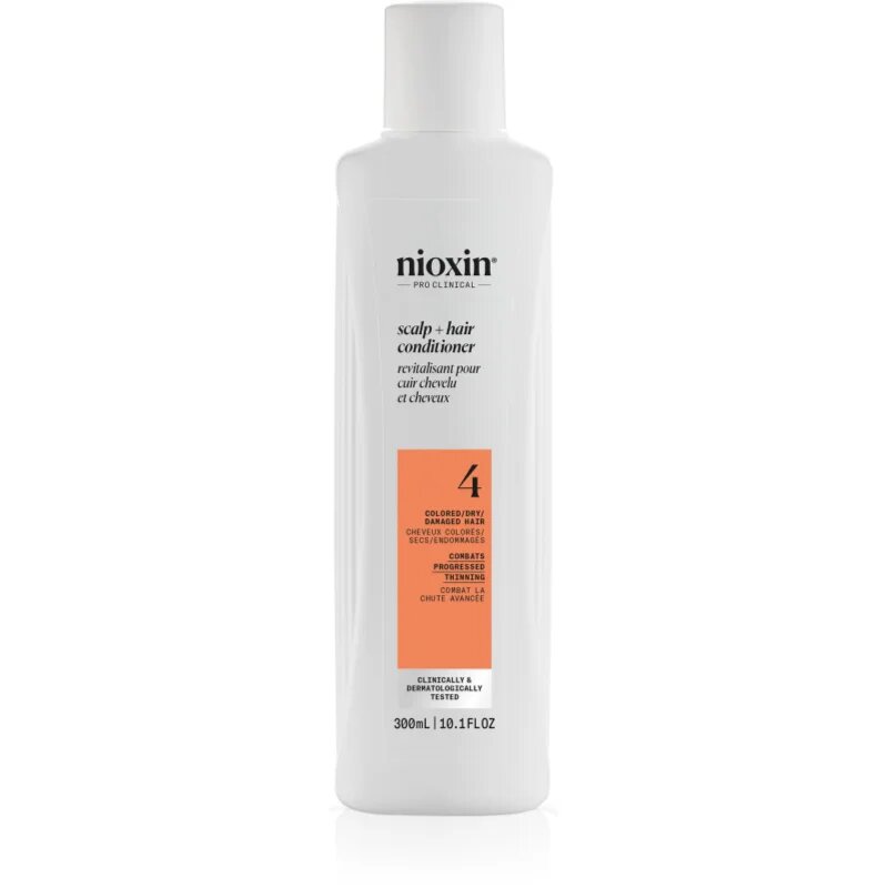 Nioxin System 4 Scalp + Hair Conditioner vlažilni in hranilni balzam za barvane in poškodovane lase 300 ml