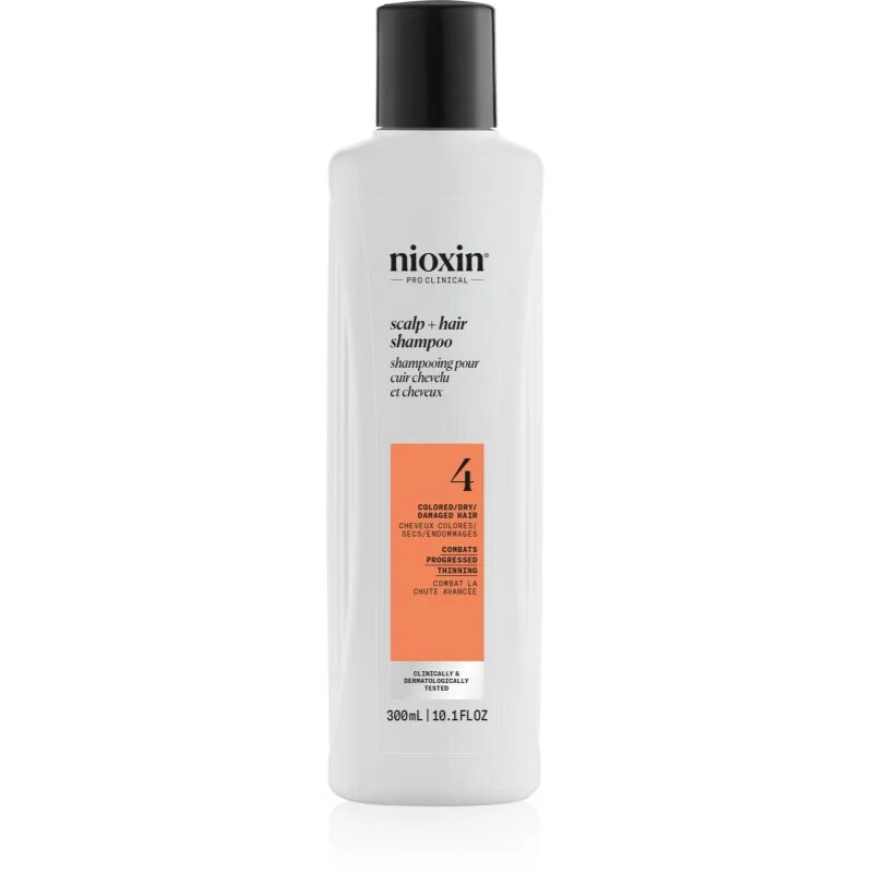 Nioxin System 4 Scalp + Hair Shampoo nežni šampon za barvane in poškodovane lase 300 ml