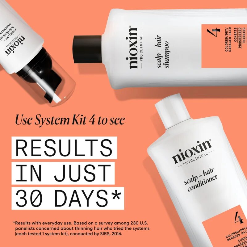 Nioxin System 4 Scalp + Hair Shampoo nežni šampon za barvane in poškodovane lase 300 ml