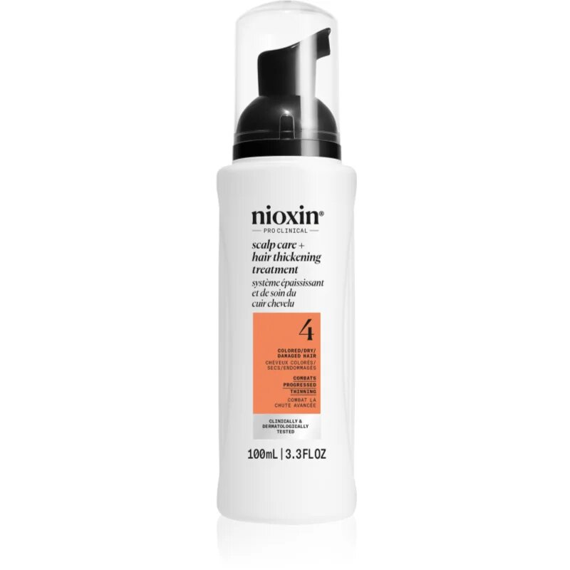 Nioxin System 4 Scalp + Hair Thickening Treatment kura za izrazito redke tanke in kemično obdelane lase 100 ml