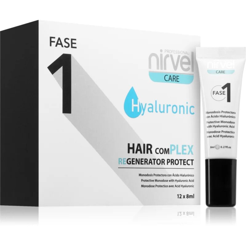 Nirvel Fase 1 zaščitna nega za poškodovane lase 12x8 ml