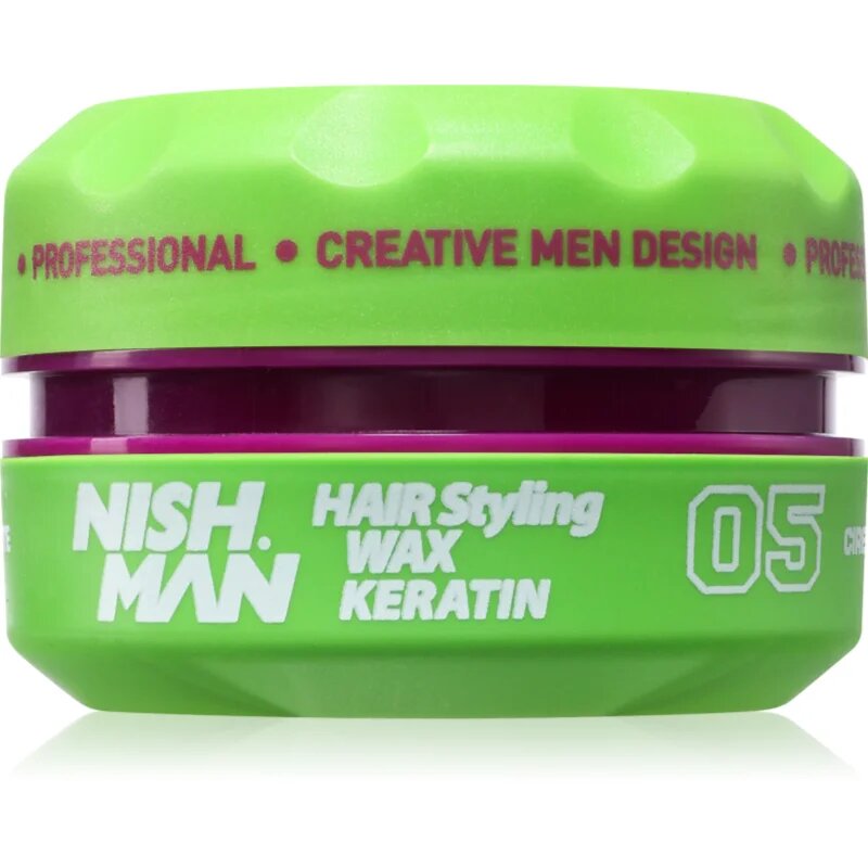 Nish Man 05 vosek za stilsko oblikovanje las s keratinom 150 ml