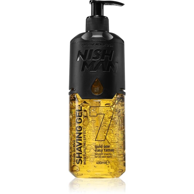 Nish Man Gold One 07 gel za britje za moške 400 ml