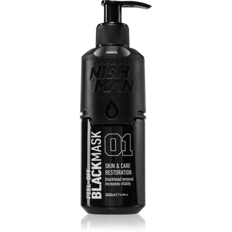 Nish Man Peel-Off Mask črna luščilna maska za moške 200 ml