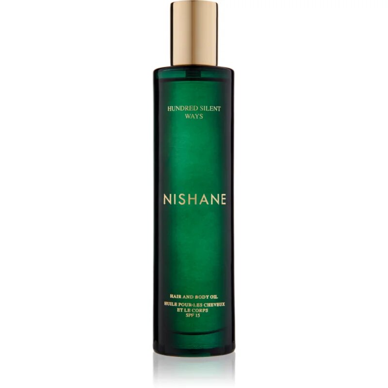 Nishane Hundred Silent Ways parfumirano olje za lase in telo SPF 15 100 ml
