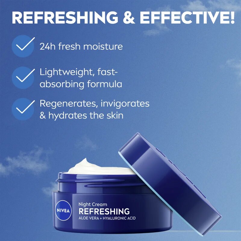 Nivea 24 h Moisture nočna regeneracijska krema 50 ml