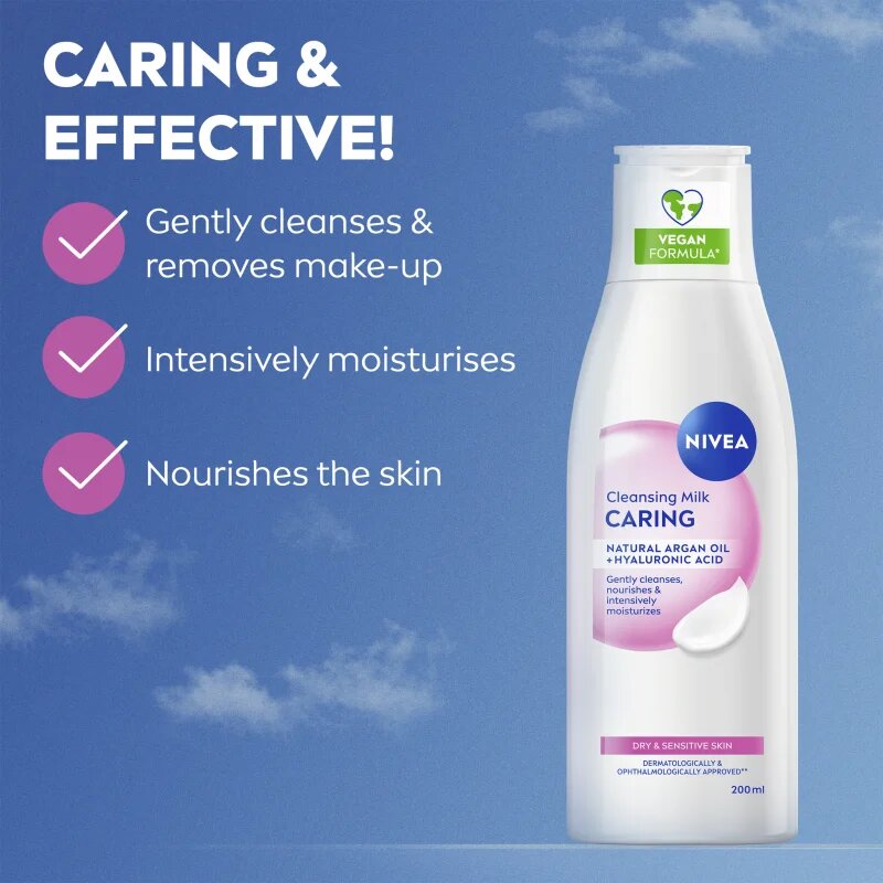 Nivea Almond Oil čistilni losjon z mandljevim oljem 200 ml