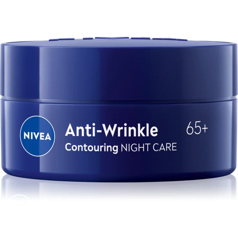 Nivea Anti-Wrinkle Contouring nočna lifting krema za določanje kontur obraza za glajenje poteze obraza 65+ 50 ml