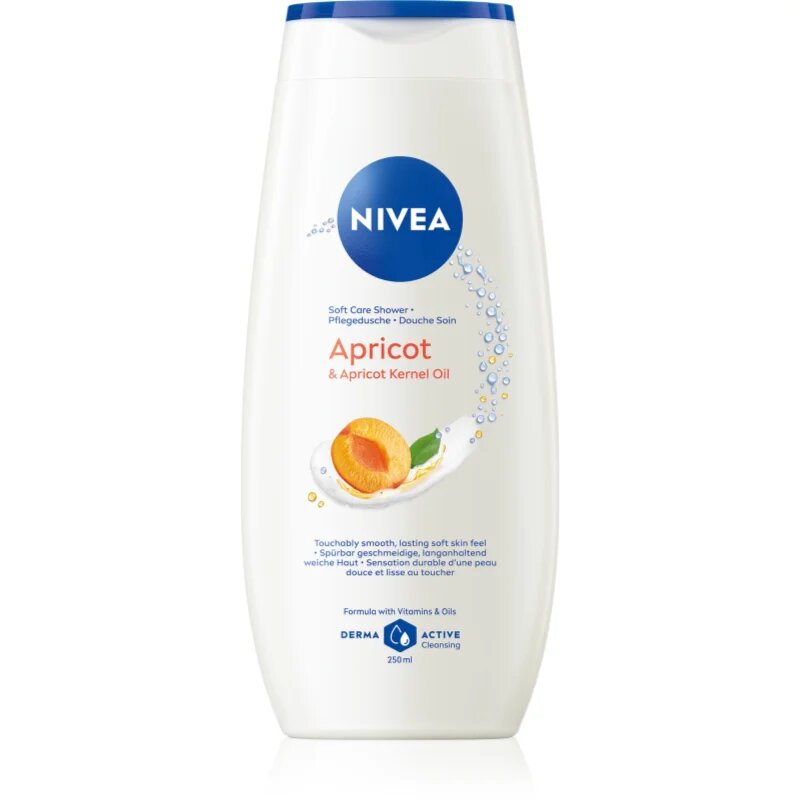 Nivea Apricot & Apricot Seed Oil negovalni gel za prhanje 250 ml