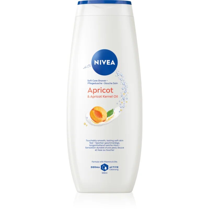 Nivea Apricot & Apricot Seed Oil negovalni gel za prhanje 500 ml