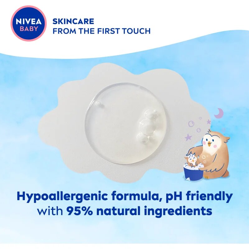 Nivea BABY gel za prhanje za telo in lase 500 ml