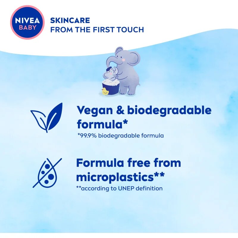 Nivea BABY gel za prhanje za telo in lase 500 ml
