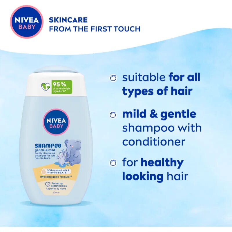 Nivea BABY nežni šampon za otroke 200 ml