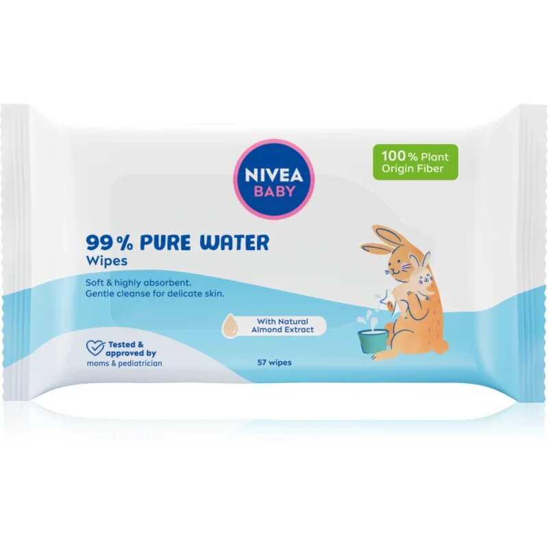 Nivea BABY Pure Water osvežilni vlažilni robčki 57 kos