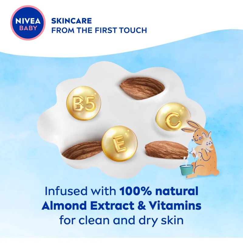Nivea BABY Pure Water osvežilni vlažilni robčki 57 kos
