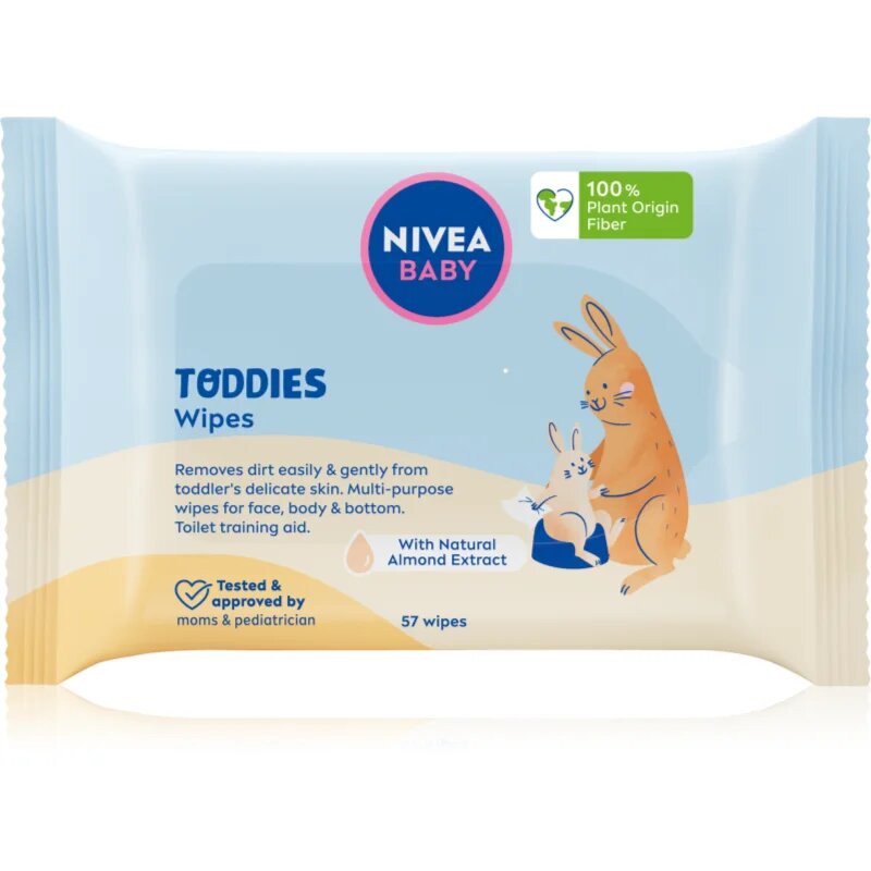 Nivea BABY Toddies vlažni robčki za otroke 57 kos
