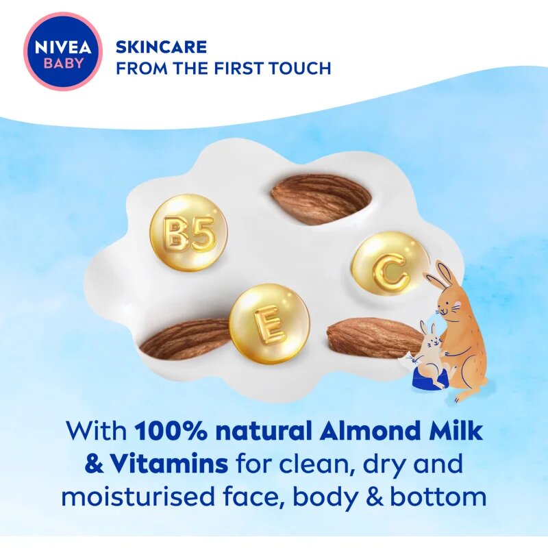 Nivea BABY Toddies vlažni robčki za otroke 57 kos