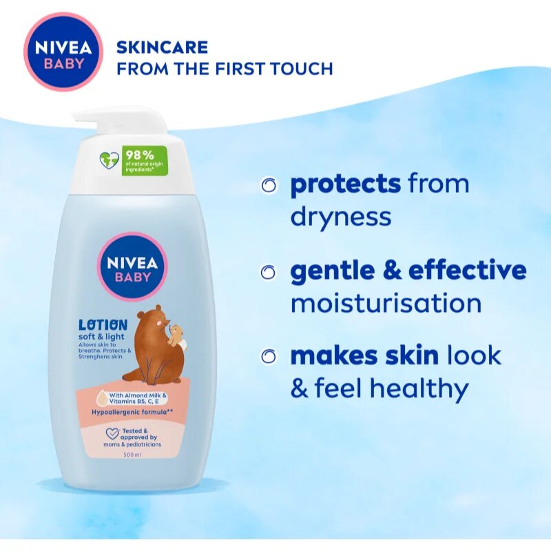 Nivea BABY vlažilni losjon za telo 500 ml
