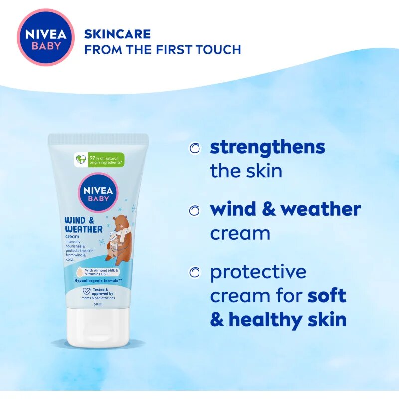Nivea BABY Wind & Weather zaščitna krema proti mrazu in vetru 50 ml