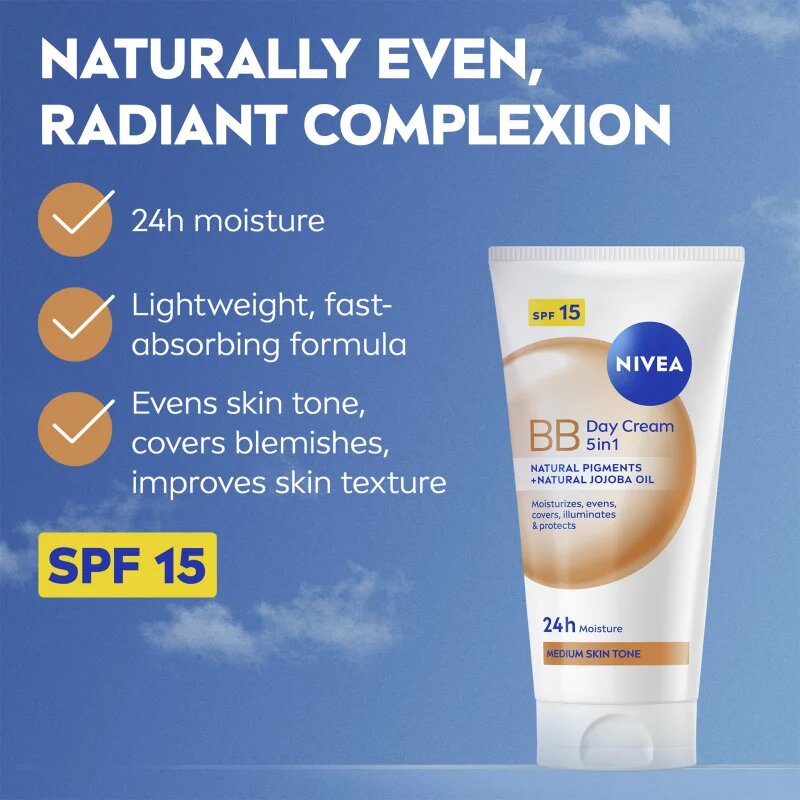Nivea BB Cream dnevna krema odtenek Medium 50 ml