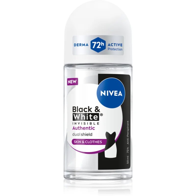 Nivea Black & White Authentic anti-transpirant roll-on 50 ml
