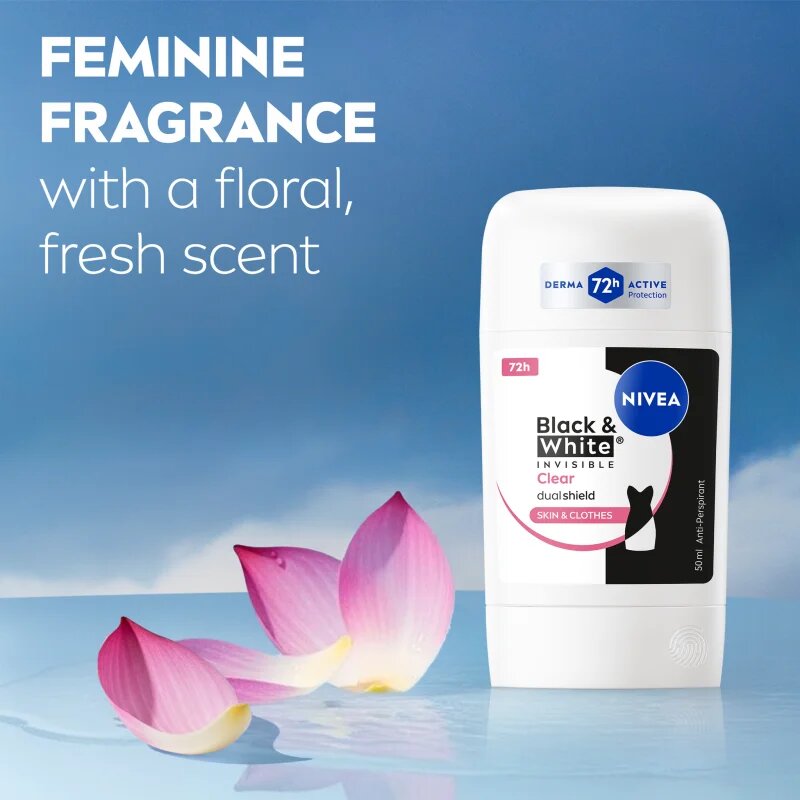 Nivea Black & White Invisible Clear trdi antiperspirant ugodno pakiranje