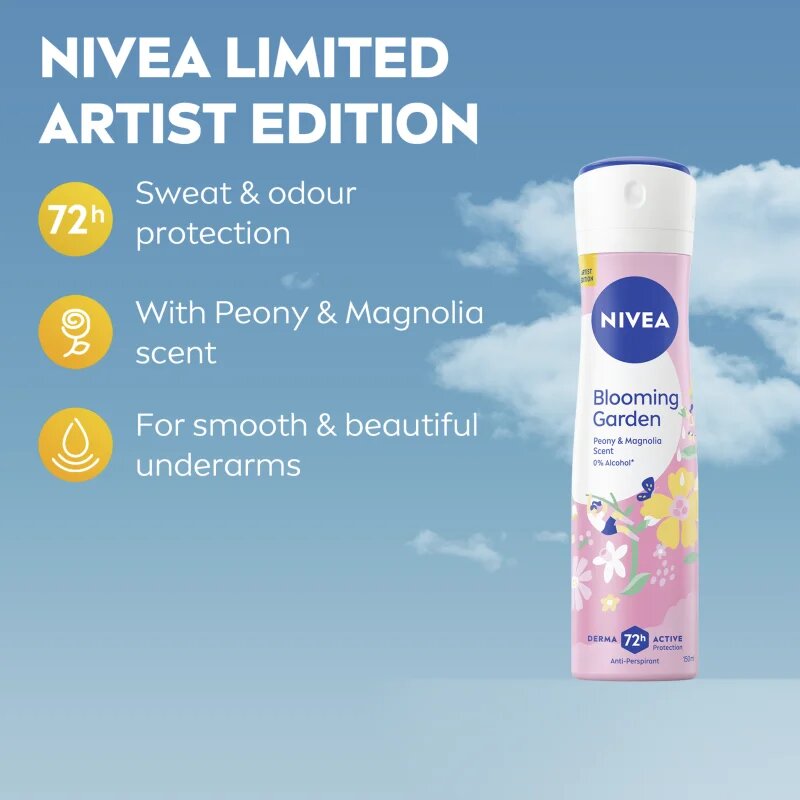 Nivea Blooming Garden antiperspirant v pršilu 150 ml