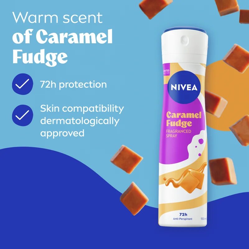 Nivea Caramel Fudge antiperspirant v pršilu 150 ml