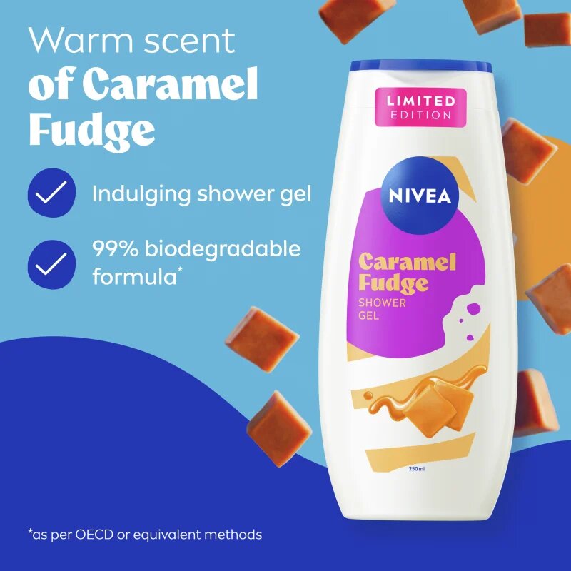 Nivea Caramel Fudge gel za prhanje 250 ml