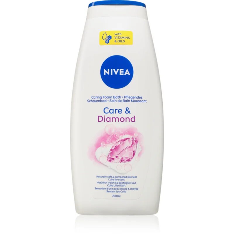 Nivea Care & Diamond gel za prhanje in kopanje 750 ml