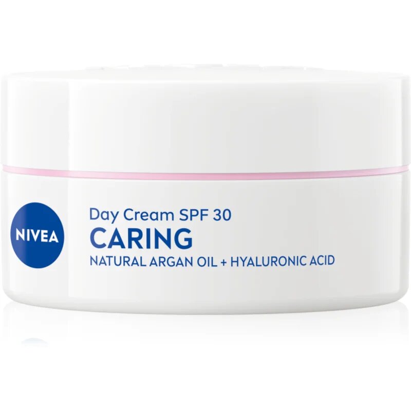 Nivea Caring hranilna dnevna krema za suho kožo SPF 30 50 ml