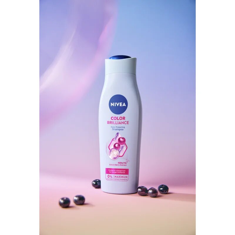 Nivea Color Brilliance negovalni šampon za barvane lase 250 ml