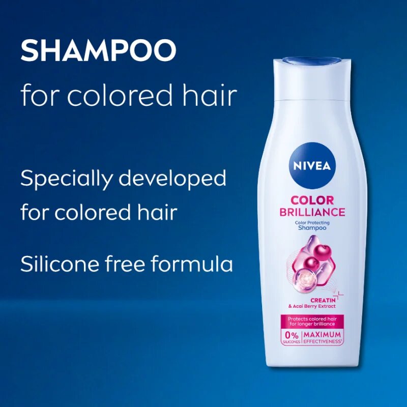 Nivea Color Brilliance negovalni šampon za barvane lase 400 ml