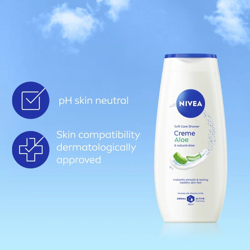 Nivea Creme Aloe negovalni gel za prhanje 250 ml