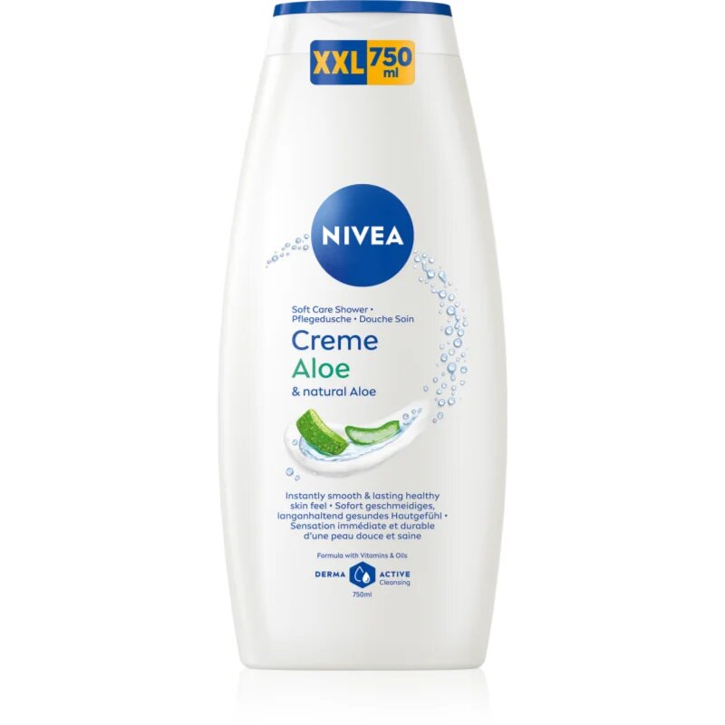 Nivea Creme Aloe negovalni gel za prhanje 750 ml