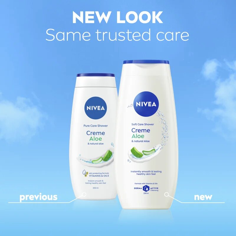 Nivea Creme Aloe negovalni gel za prhanje 750 ml