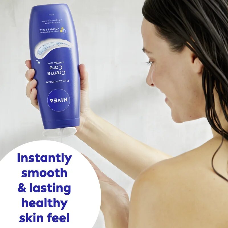 Nivea Creme Care kremasti gel za prhanje ugodno pakiranje 2 x 500 ml