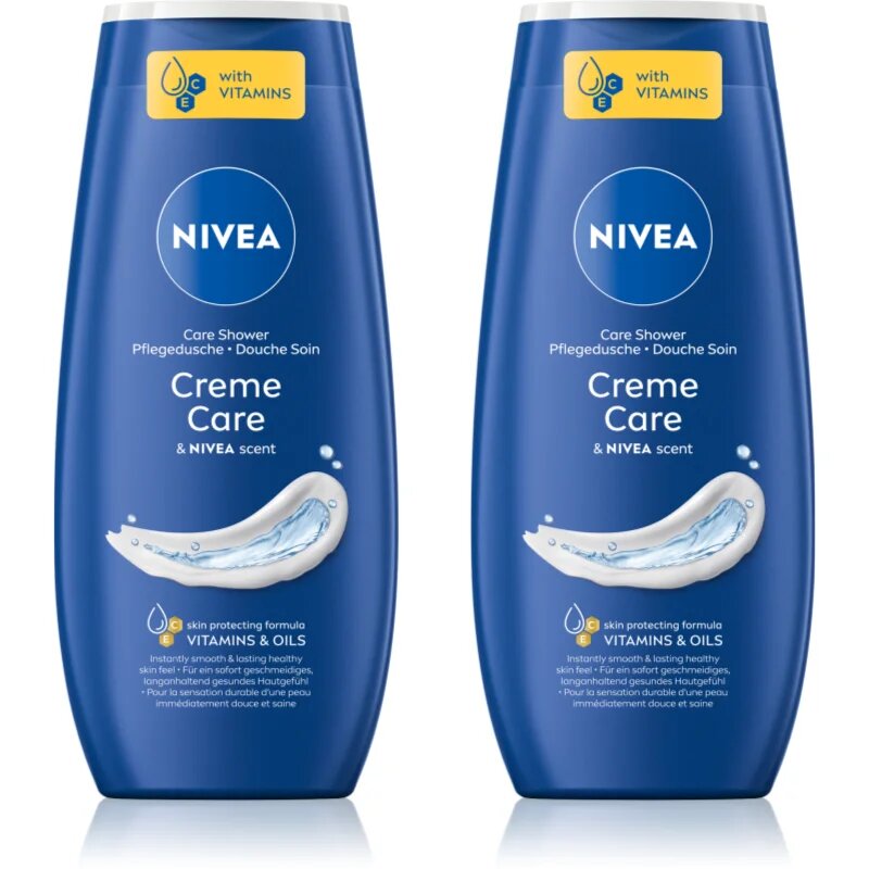 Nivea Creme Care negovalni gel za prhanje ugodno pakiranje