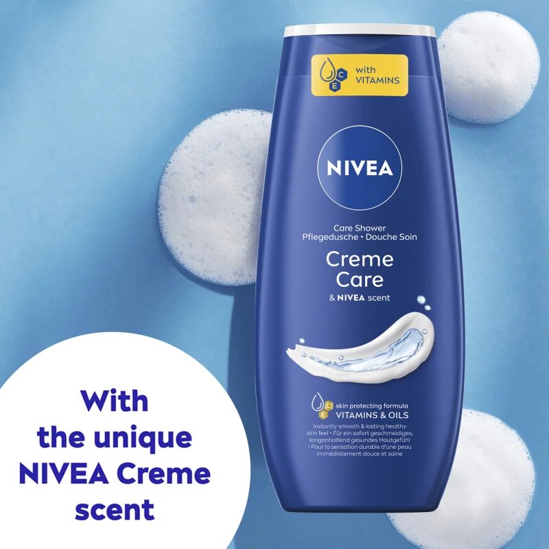 Nivea Creme Care negovalni gel za prhanje ugodno pakiranje