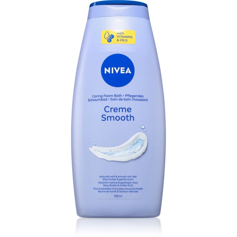 Nivea Creme Smooth kremasti gel za prhanje 750 ml