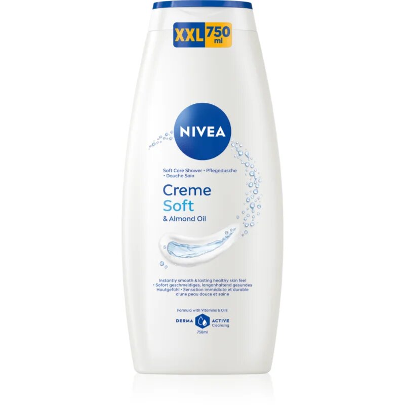 Nivea Creme Soft negovalni gel za prhanje 750 ml