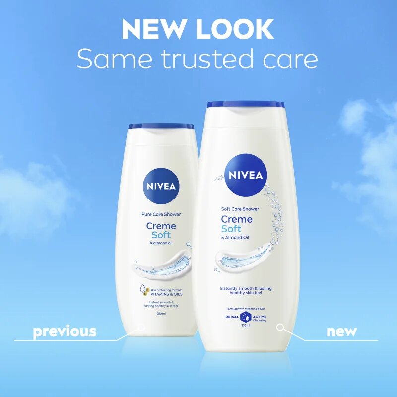 Nivea Creme Soft negovalni gel za prhanje 750 ml