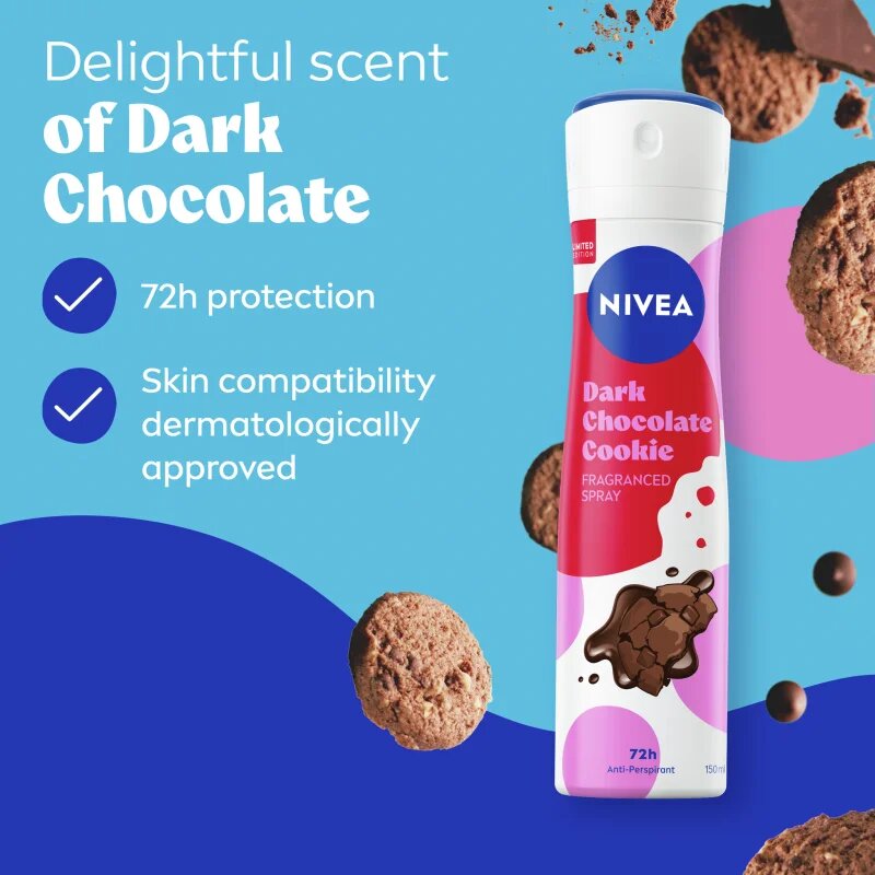 Nivea Dark Chocolate antiperspirant v pršilu 150 ml