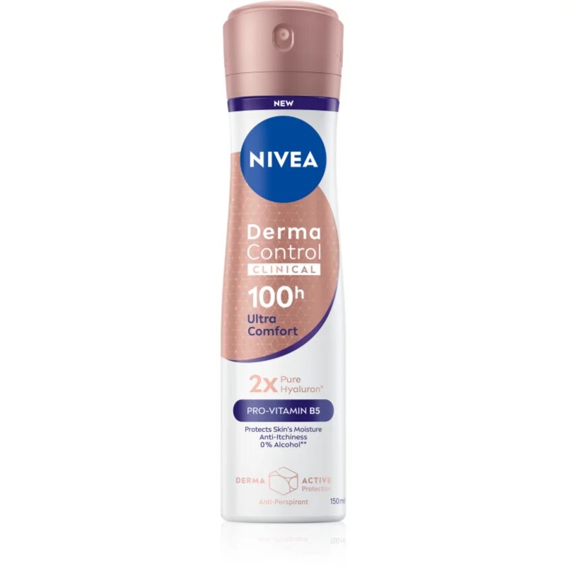 Nivea Derma Control Clinical Ultra Comfort antiperspirant v pršilu 150 ml