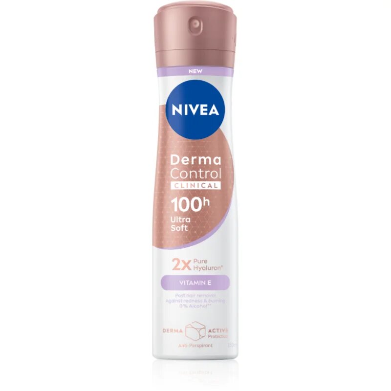 Nivea Derma Control Clinical Ultra Soft antiperspirant v pršilu 150 ml