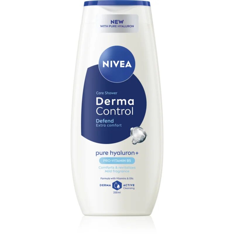 Nivea Derma Control Defend negovalni gel za prhanje s hialuronsko kislino 250 ml
