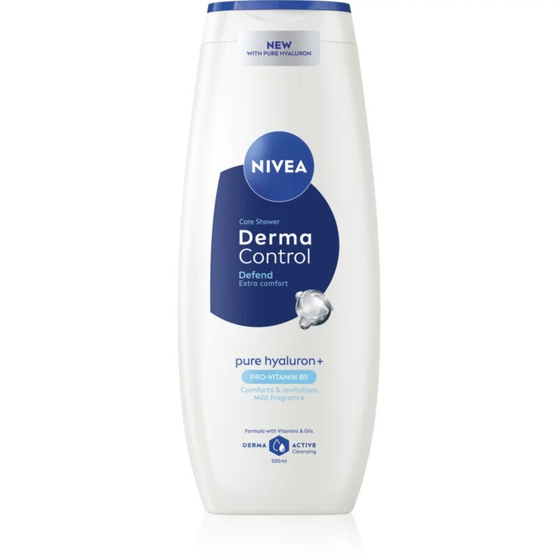 Nivea Derma Control Defend negovalni gel za prhanje s hialuronsko kislino 500 ml
