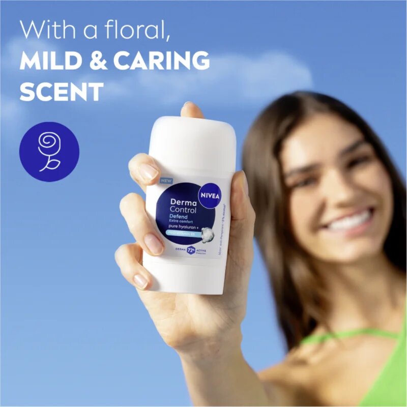 Nivea Derma Control Defend trdi antiperspirant za razdraženo kožo 50 ml