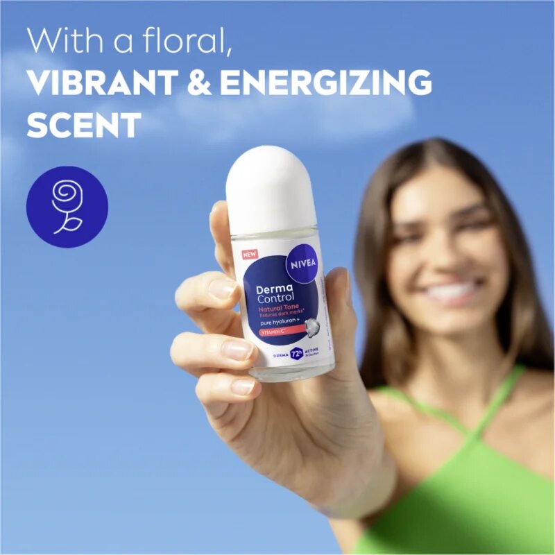Nivea Derma Control Natural Tone anti-transpirant roll-on proti temnim madežem 50 ml