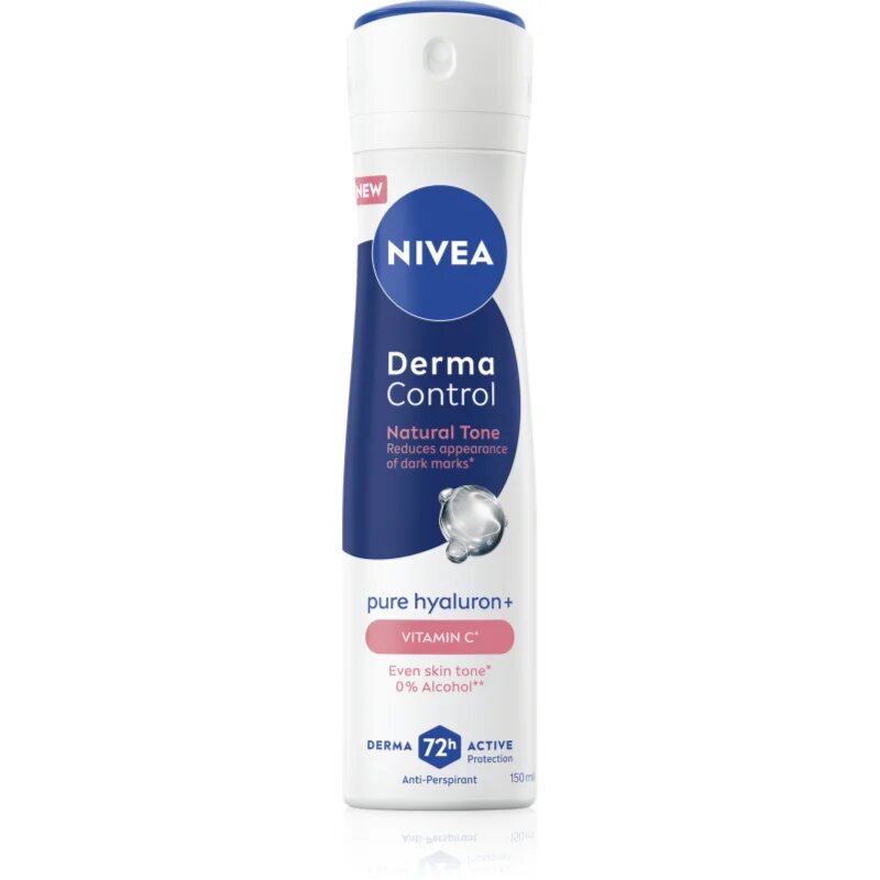 Nivea Derma Control Natural Tone antiperspirant v pršilu proti temnim madežem 150 ml